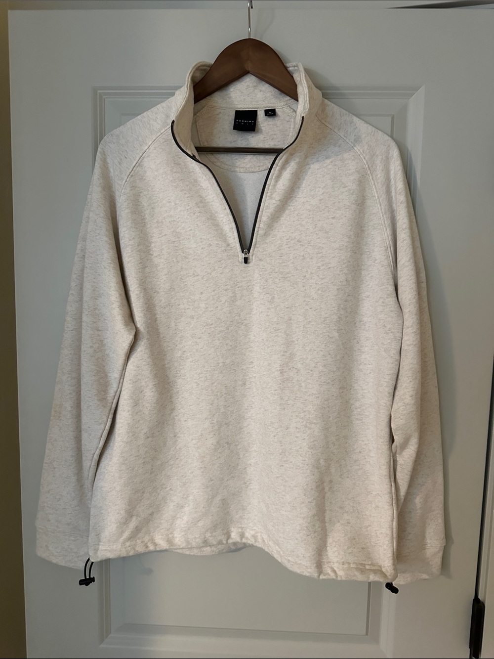 NWOT Dunning Golf Men's Half-Zip Pullover Sweater in Cream